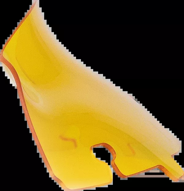 Klock Werks Kolor Flare Windshield – 4″ – Yellow – ’14-’25 FLH/FLHT/FLHX