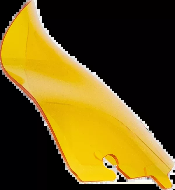 Klock Werks Kolor Flare Windshield – 6-1/2″ – Yellow – ’14-’25 FLH/FLHT/FLHX