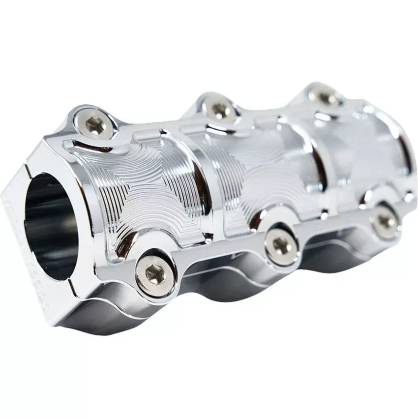 Kodlin Big Block Chrome Riser Kit 4 Harley H-D Models W/ 3 1/2" Center Riser Mounts