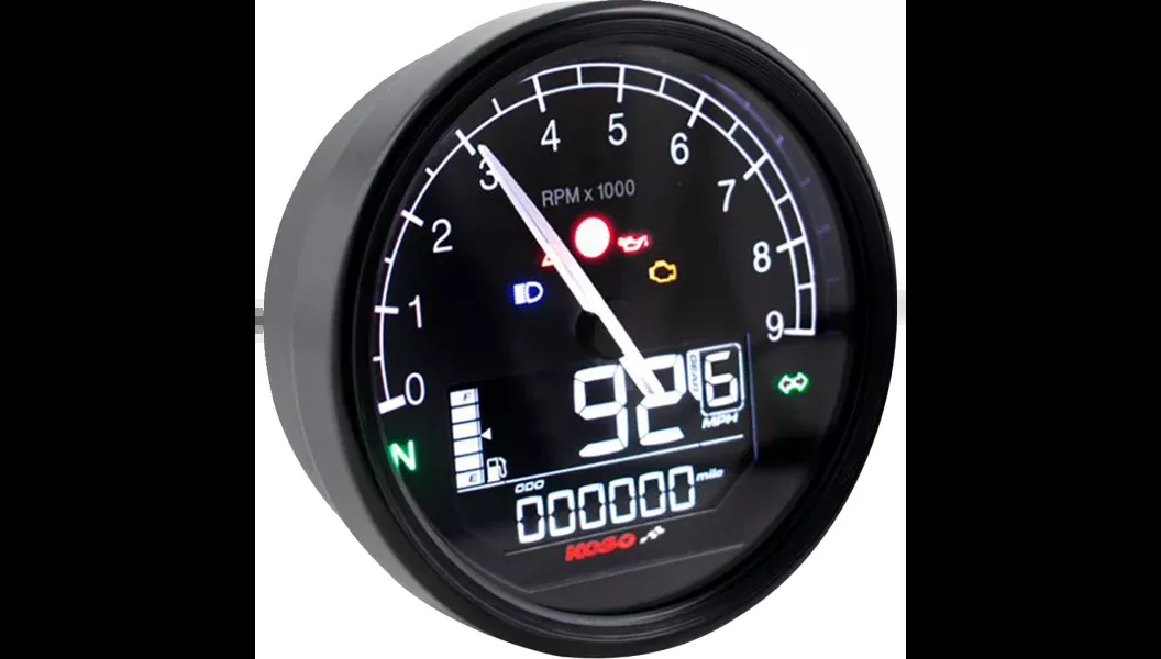Koso TNT-05 D80 Multi-Meter (Speedometer/Tachometer) 4 Harley