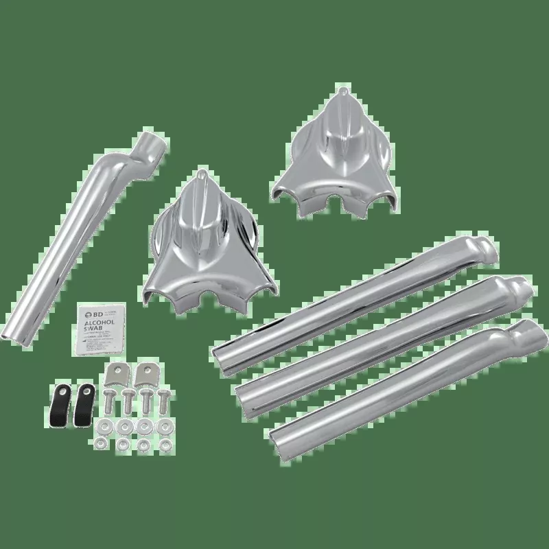 Kuryakyn 08-17 S/Tail Unlighted Phantom Cvrs Set PN 7815