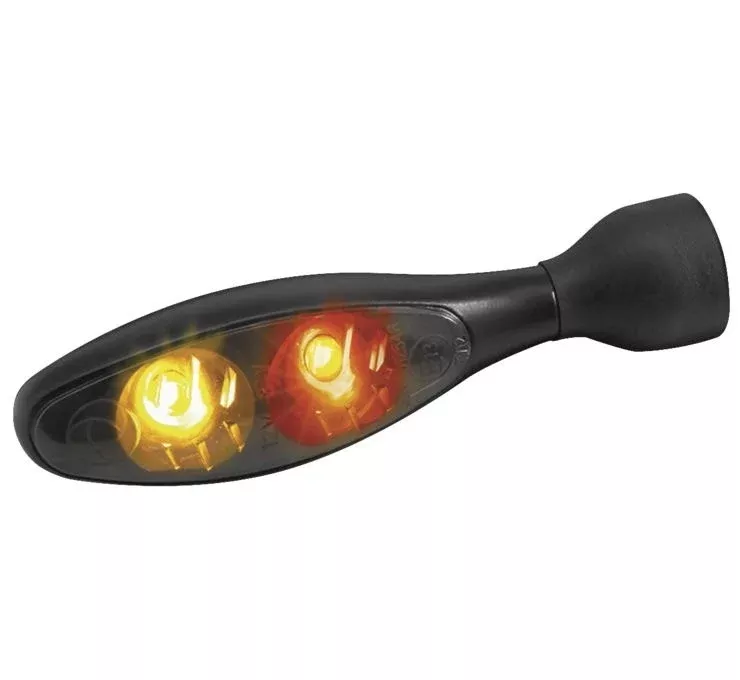 Kuryakyn 2534 Black Micro 1000 Rear Mount Turn Signal Marker Light 4 Wire Harley