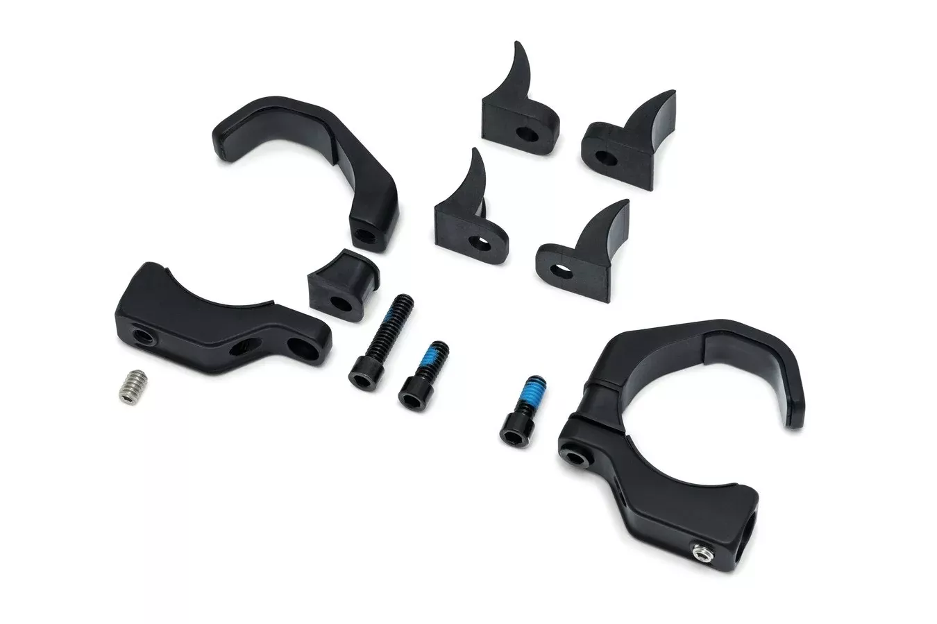 Kuryakyn 2580 Black Pipe Wrench Fork Mounts For Turn Signal Indicators 39-49mm