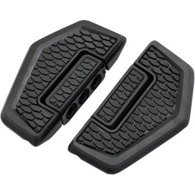 Kuryakyn 5909 Black Hex Folding Mini Boards Motorcycle Floor Board Style Footpeg