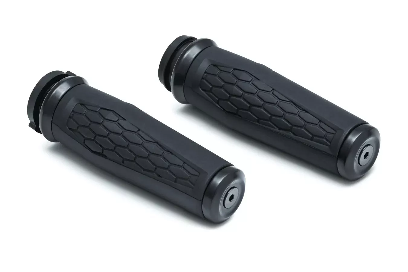 Kuryakyn 5923 Black 1" Hex Grips 08-22 Harley TBW Wire Throttle
