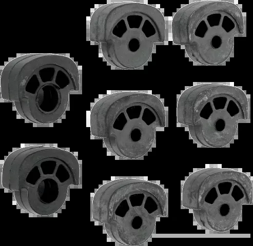 Kuryakyn 8 Pack Replacement ISO Large Motorcycle Footpeg Rubber Pads