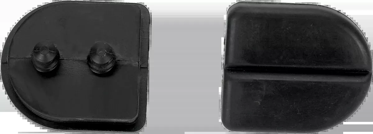 Kuryakyn 8080 Pair ISO Replacement Rubber Stirrup Heel Rest Pads for Harley