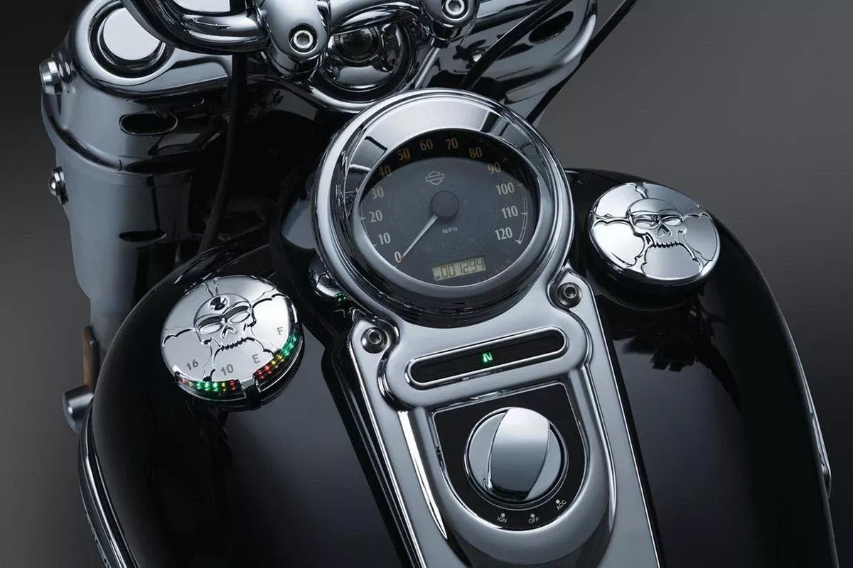 Kuryakyn 94-19 Flhr Zombie LED Fuel/Battery Gauge PN 7357