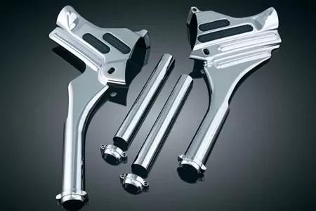 Kuryakyn Chrome Deluxe Neck Covers for '95-07 Electra Glides, Road Glides, Street Glides, Tour Glides & Road Kings Set