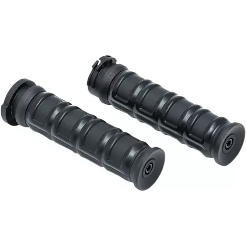 Kuryakyn Dillinger Grips for Harley Dual Cable - Satin Black