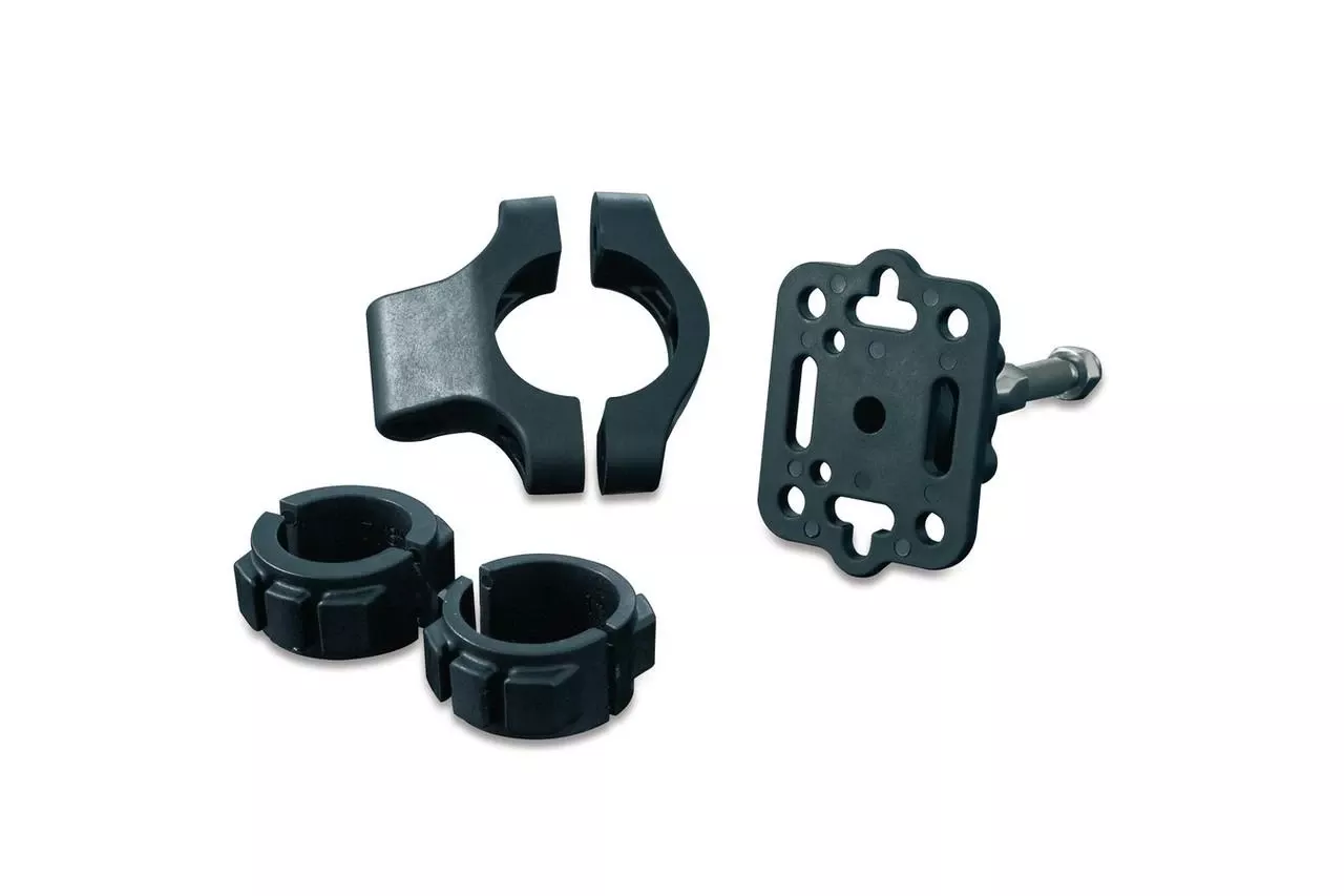 Kuryakyn Handlebar Mount for 7/8", 1" & 1 1/4" Handlebars -Standard Black Pivot Plate & Mount