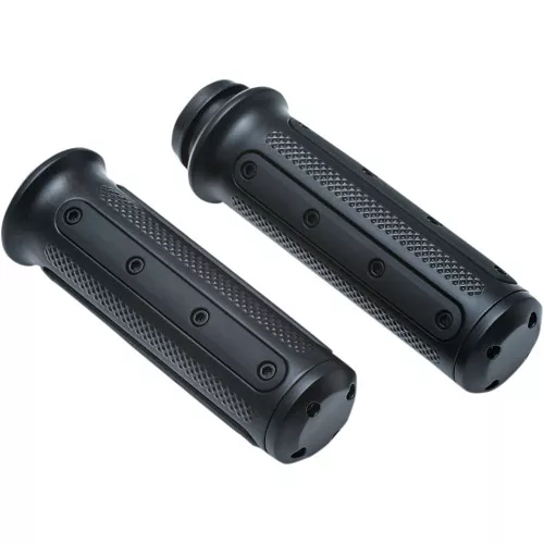 Kuryakyn Heavy Industry Grips for Harley Electronic Throttle - Black