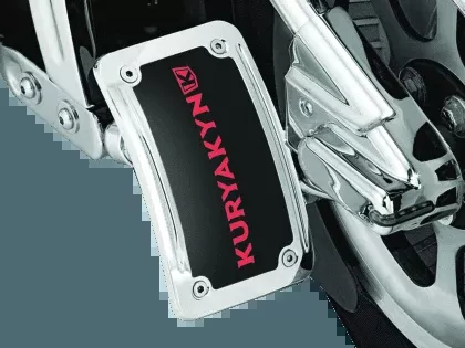 Kuryakyn Lighted Vertical Side Mount License Plate Holders Lighted Curve