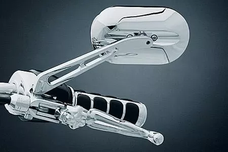 Kuryakyn Magnum Plus Mirror (Each) Large Head with Long Stem - Convex Glass