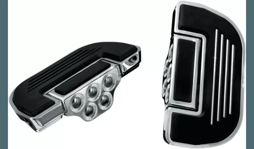 Kuryakyn Premium Folding Boards for Driver or Passenger - Chrome (Specific Model Adaptor Required)