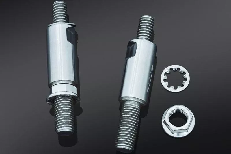 Kuryakyn Raised Mirror Adapters for Threaded 5/16"-18 Hole to M10-1.25 stock mirror threads Sold In Pairs