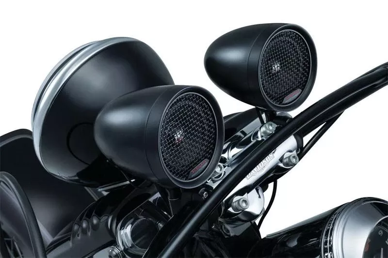 Kuryakyn RoadThunder Speaker Pods and Bluetooth Audio Controller - Satin Black