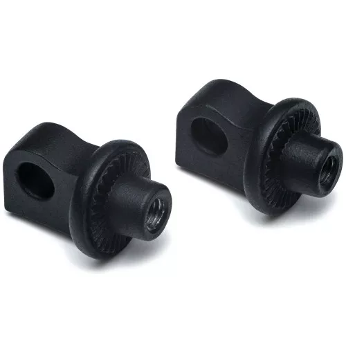Kuryakyn Splined Foot Peg Mount Adapters - Satin Black