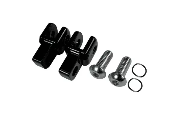 L.A. Choppers Footpeg Relocation Clevis for H-D Models -Black