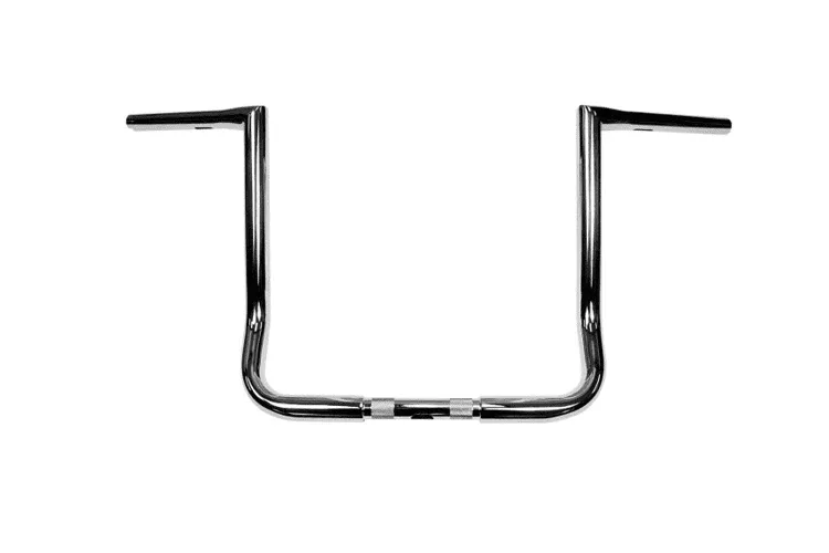 L.A. Choppers Twin Peaks 1 1/4 inch Handlebars for '96-23 FLHT and FLHX Models- 14 inch Chrome