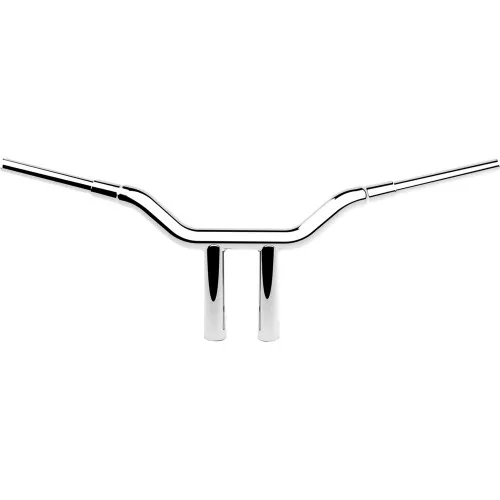 LA Choppers 1-1/2" One-Piece 10" Straight Kage Fighter T-Bar Handlebars for 2024 Harley Touring - Chrome