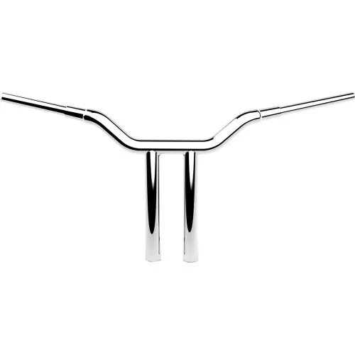 LA Choppers 1-1/2" One-Piece 14" Straight Kage Fighter T-Bar Handlebars for 2024 Harley Touring - Chrome
