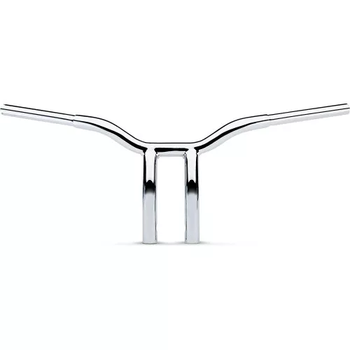 LA Choppers 1-1/4" One-Piece 10" Pullback Kage Fighter T-Bar Handlebars - Chrome