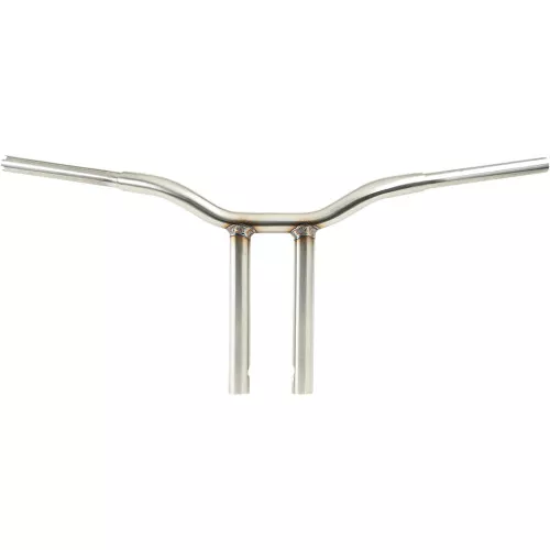 LA Choppers 1-1/4" Straight Kage Fighter 14" T-Bar Handlebars - Stainless Steel