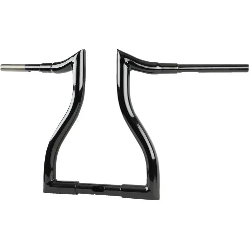 LA Choppers 14" Hammerhead Handlebars for 2024 Harley Road Glide - Black