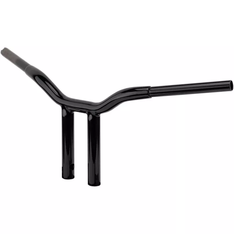 LA Choppers LA-7337-10B Black 1-1/4" 10" Rise Kage Fighter T-Bars Handlebars TBW