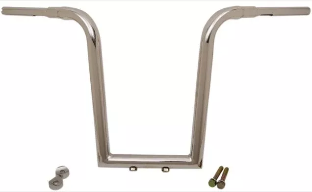 LA Choppers LA-7370-16 Chrome 1-1/2" Tree Hugger Handlebar 16" Rise Harley