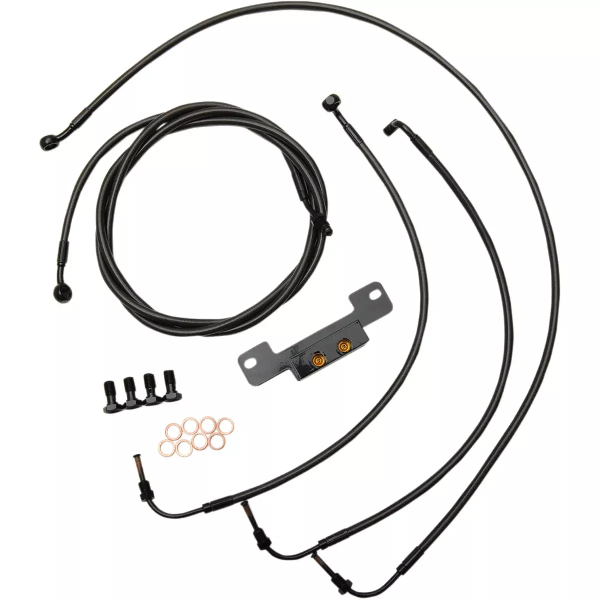 La Choppers Midnight Brake Line - LA-8055KT-13M For Harley Touring 2017-2019