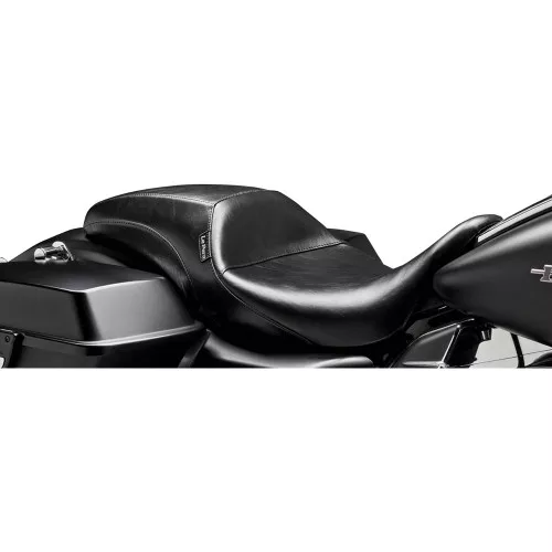 Le Pera Outcast Seat w/ Driver Backrest for 2008-2023 Harley Touring - Smooth