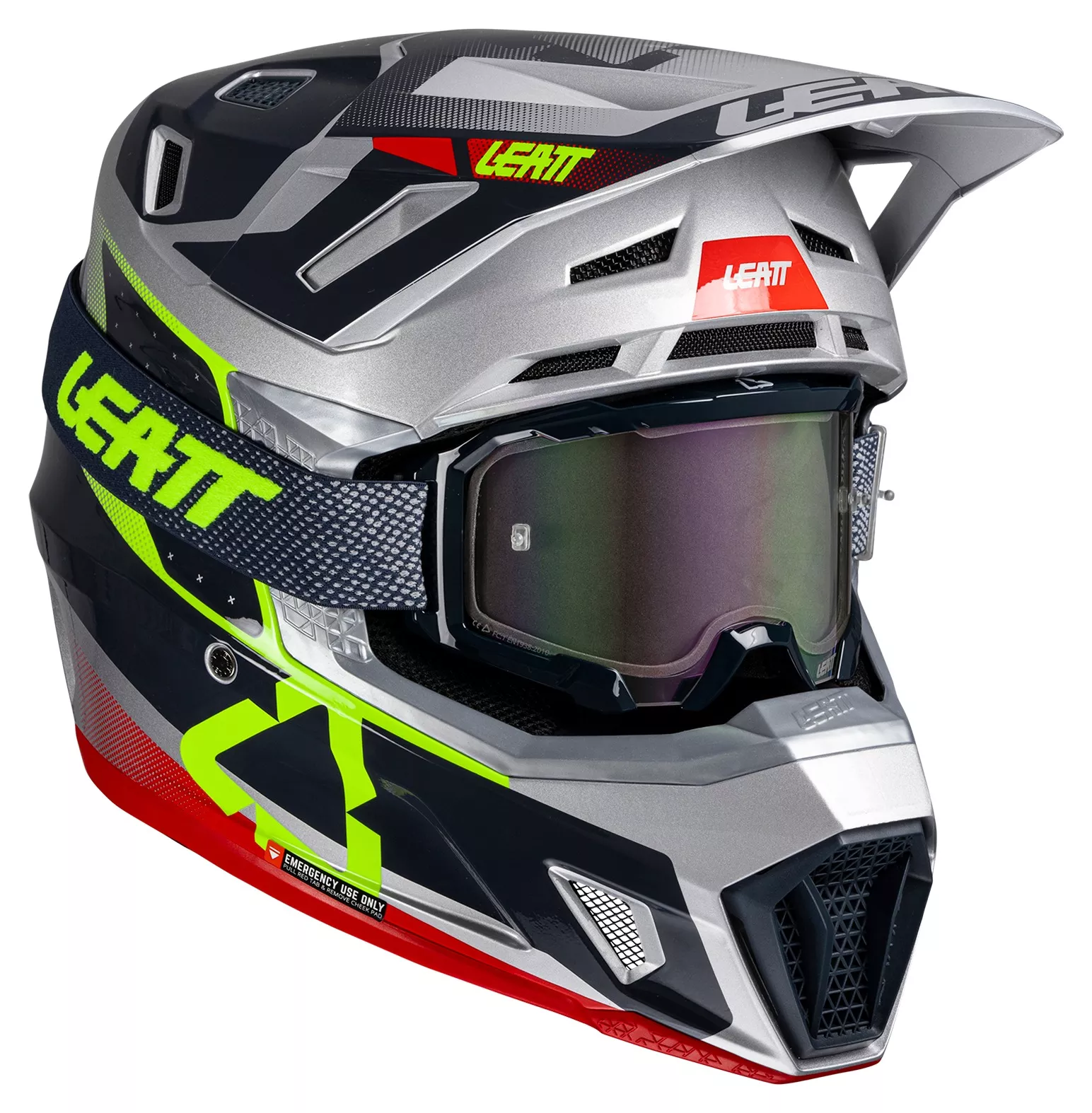 Leatt Moto 7.5 V25 Helmet w/ Velocity 4.5 Goggles - Closeout