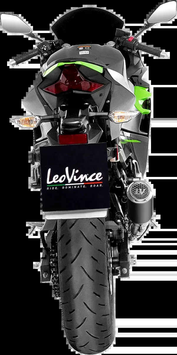 LeoVince LV Corsa S Black Edition Slip-On Muffler - Kawasaki Ninja 400/500