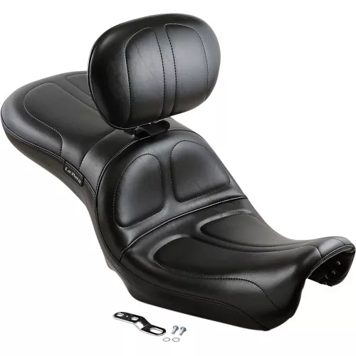 LePera Maverick 2-Up Seat w/ Backrest for 2006-2017 Harley Dyna