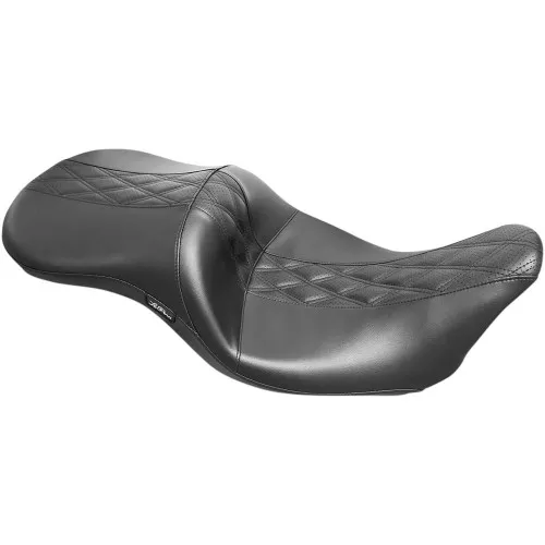 LePera Maverick Seat for 2008-2023 Harley Touring - Perf. Black Double Diamond