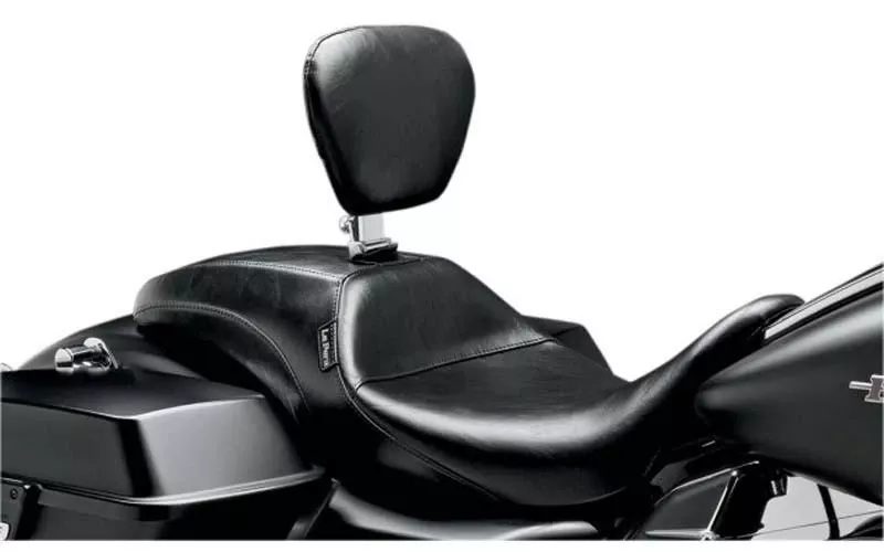LePera Seats Outcast Seat with Driver Backrest for Harley Davidson Touring Models 2008-Up -Smooth (Not for '24-Up FLHX/FLTR Models)
