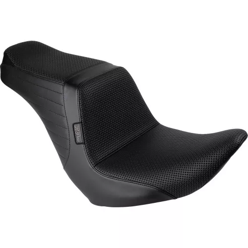 LePera Tailwhip Up Front Seat for 2018-2024 Harley Softail FXLR/FLSB - Basket Weave