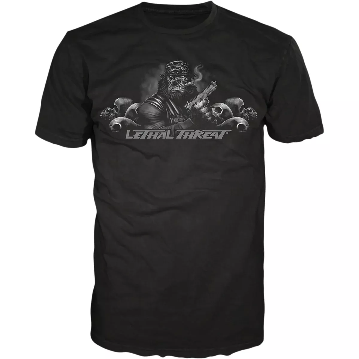 LETHAL THREAT 3030-20228 LT20732XL Pistol Packing Gorilla T-Shirt black – xl