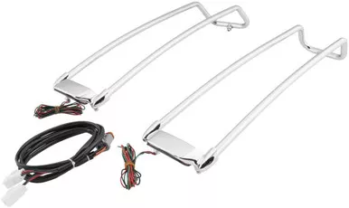 Letric Lighting LLC-SBLR-C Side Door Rail Guard Chrome for Vehicle
