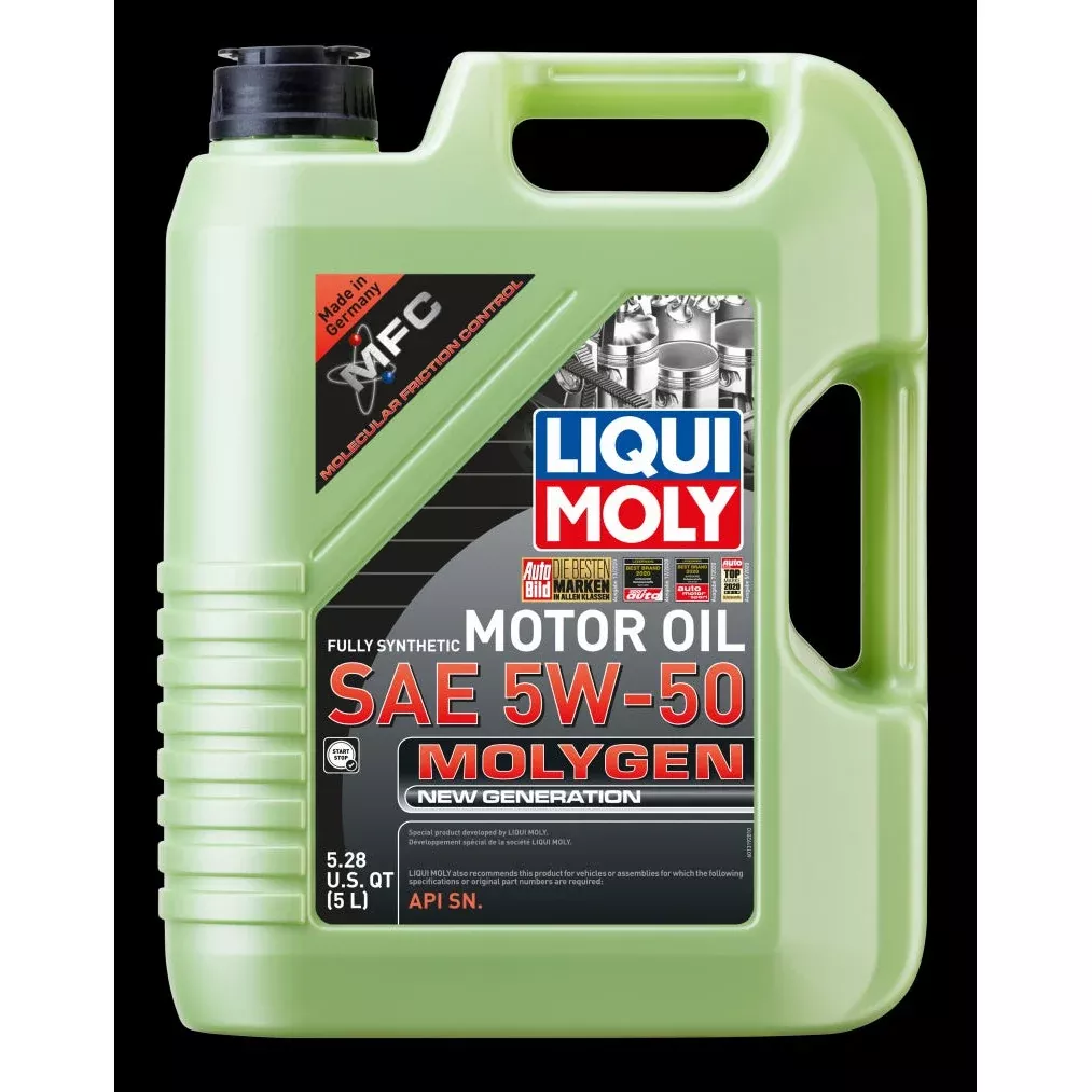 Liqui Moly 5L Molygen New Generation SAE 5W50 Motor Oil 20310
