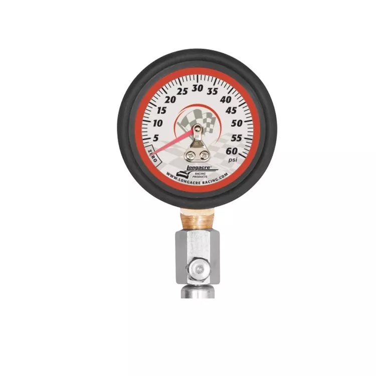 Longacre 2'' Tire Gauge (0-60 PSI by 1 lb) Glow-In-The-Dark