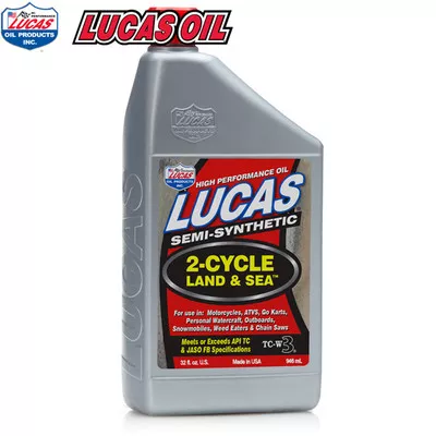 Lucas Semi Synthetic TC-W3 2-Cycle Land And Sea Oil Quart