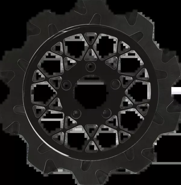 Lyndall Racing Brakes LLC Crow Cut Brake Rotor - Gemini Center - Rear - 11.8" - Black