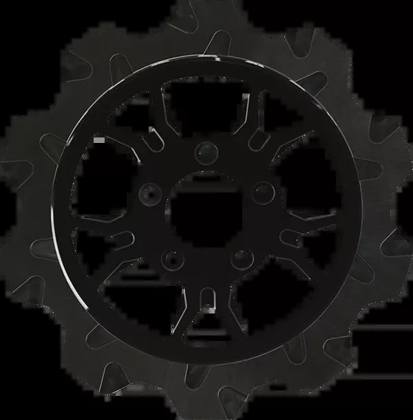 Lyndall Racing Brakes LLC Crown Cut Brake Rotor - B-52 Center - Rear - 11.8" - Black