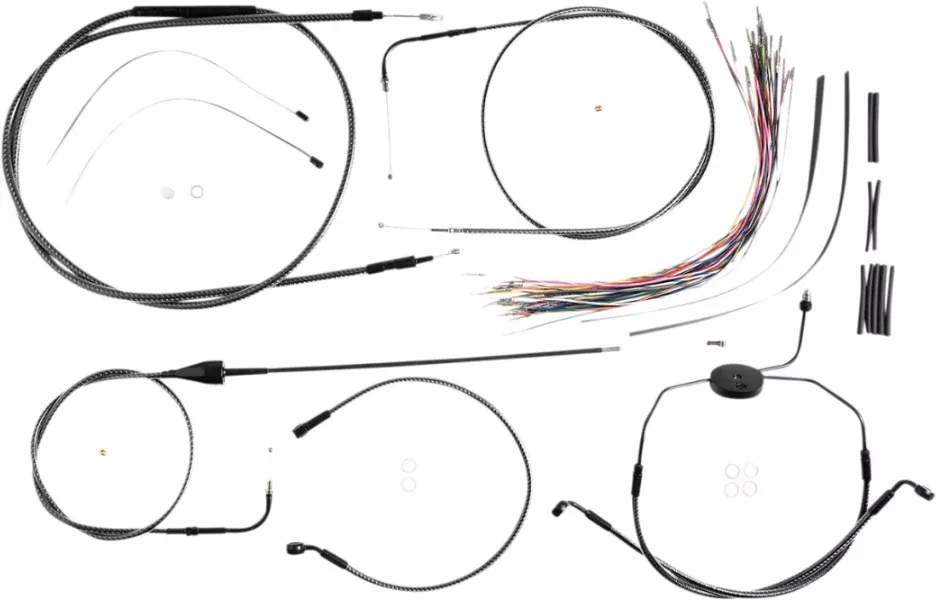 Magnum KARBONFIBR 12-14 Control Cable Install Kit No ABS Harley Touring 96-06
