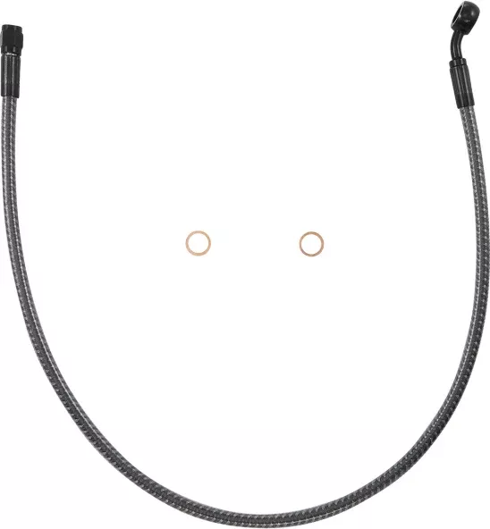 Magnum KARBONFIBR 26" Front Upper Brake Line Kit 35 Deg ABS Harley & Custom