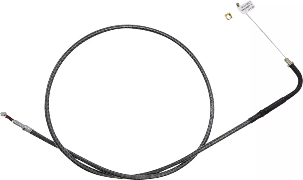 Magnum KARBONFIBR 36 5/8" Idle Cable 90 Deg Smooth Harley Big Twin 84-17