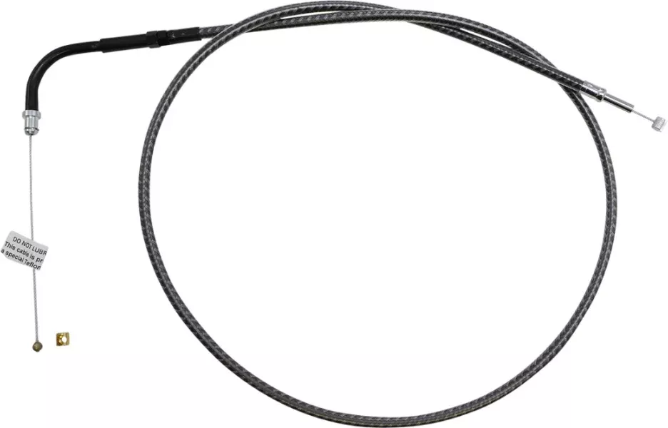 Magnum KARBONFIBR 36 5/8" Throttle Cable Smooth 90 Degree Harley Big Twin 84-17
